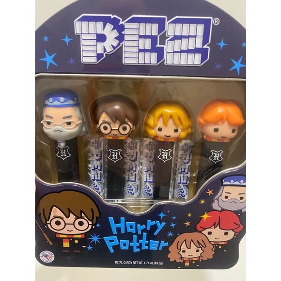 PEZ Harry Potter Limited Edition Candy Gift Tin 4 Dispensers & Mystery PEZ Can - Picture 3 of 7